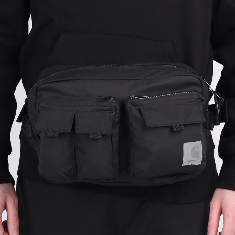  черная сумка Carhartt WIP Elmwood Hip Bag I026281-black - цена, описание, фото 3